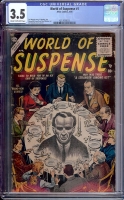 World of Suspense #1 CGC 3.5 cr/ow