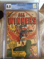 All Winners Comics #21 CGC 8.0 ow/w