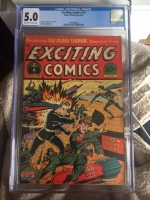 Exciting Comics #34 CGC 5.0 ow/w