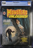 Monsters Unleashed #1 CGC 9.4 ow/w Fantast