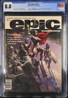 Epic Illustrated #1 CGC 8.0 ow/w
