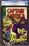 Captain America #108 CGC 9.6 ow/w Bowling Green